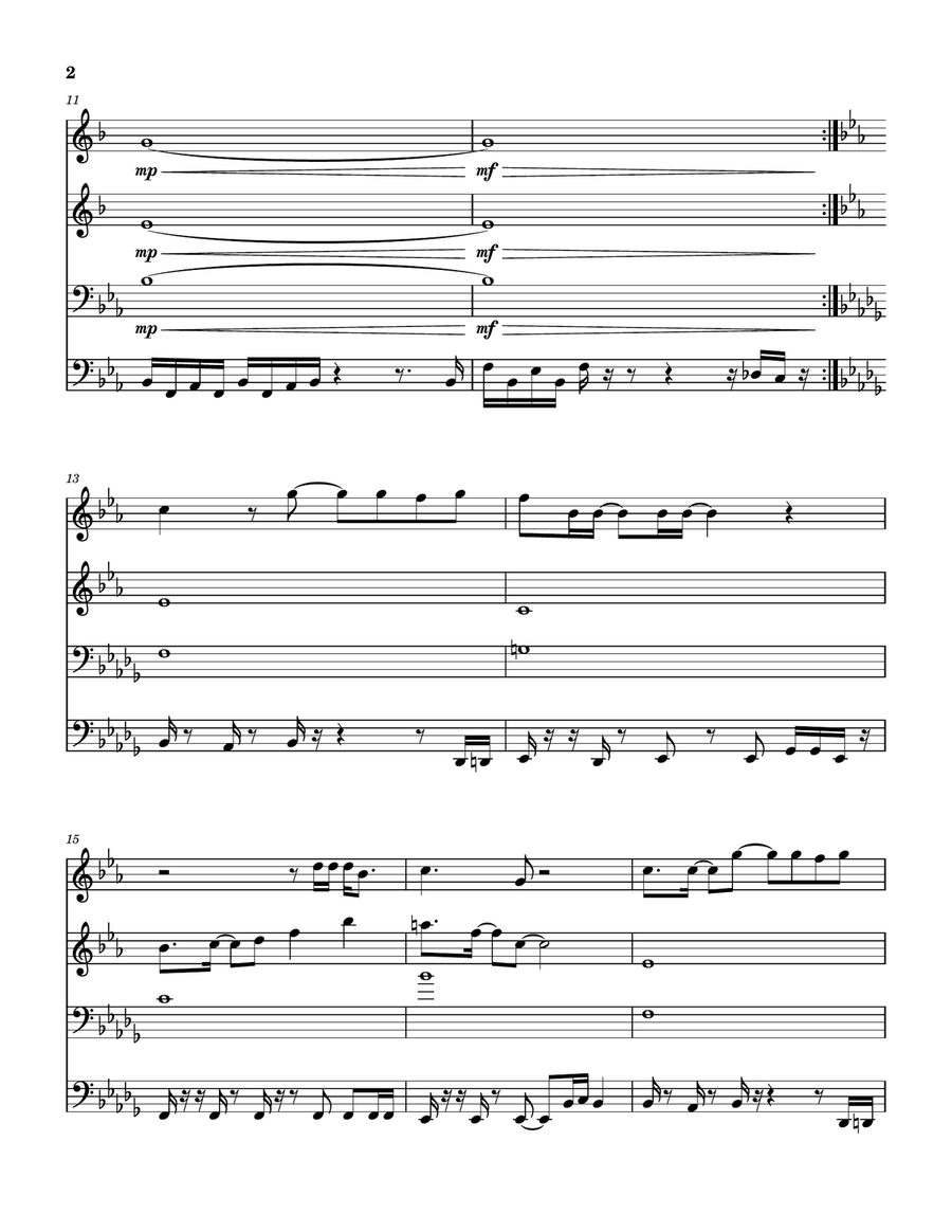 Too Shy Brass Quartet scores gallery preview page 3