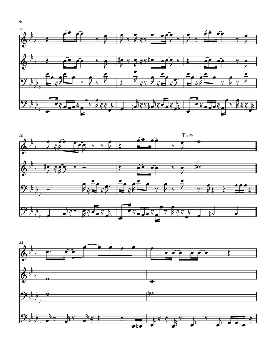 Too Shy Brass Quartet scores gallery preview page 5
