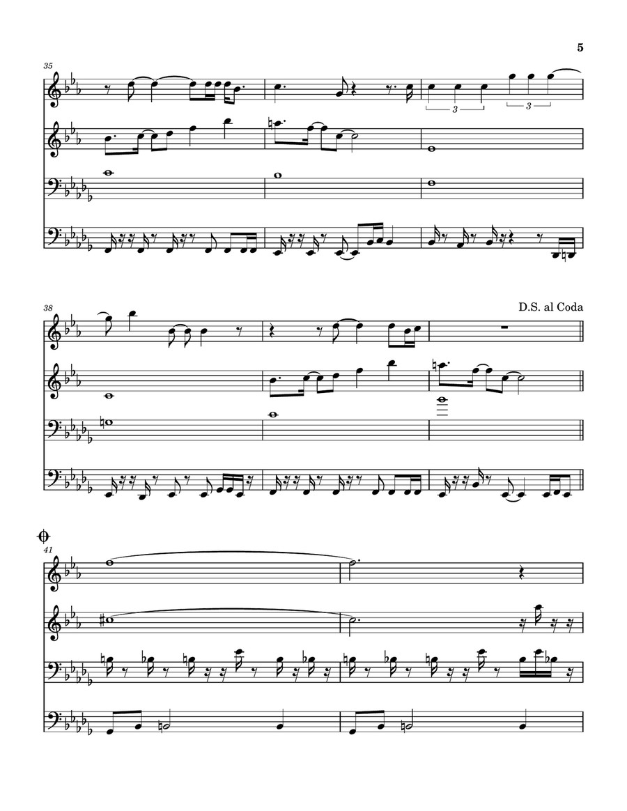 Too Shy Brass Quartet scores gallery preview page 6