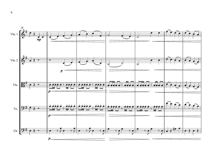 Paraguvan National Anthem for String Orchestra String Orchestra scores gallery preview page 4