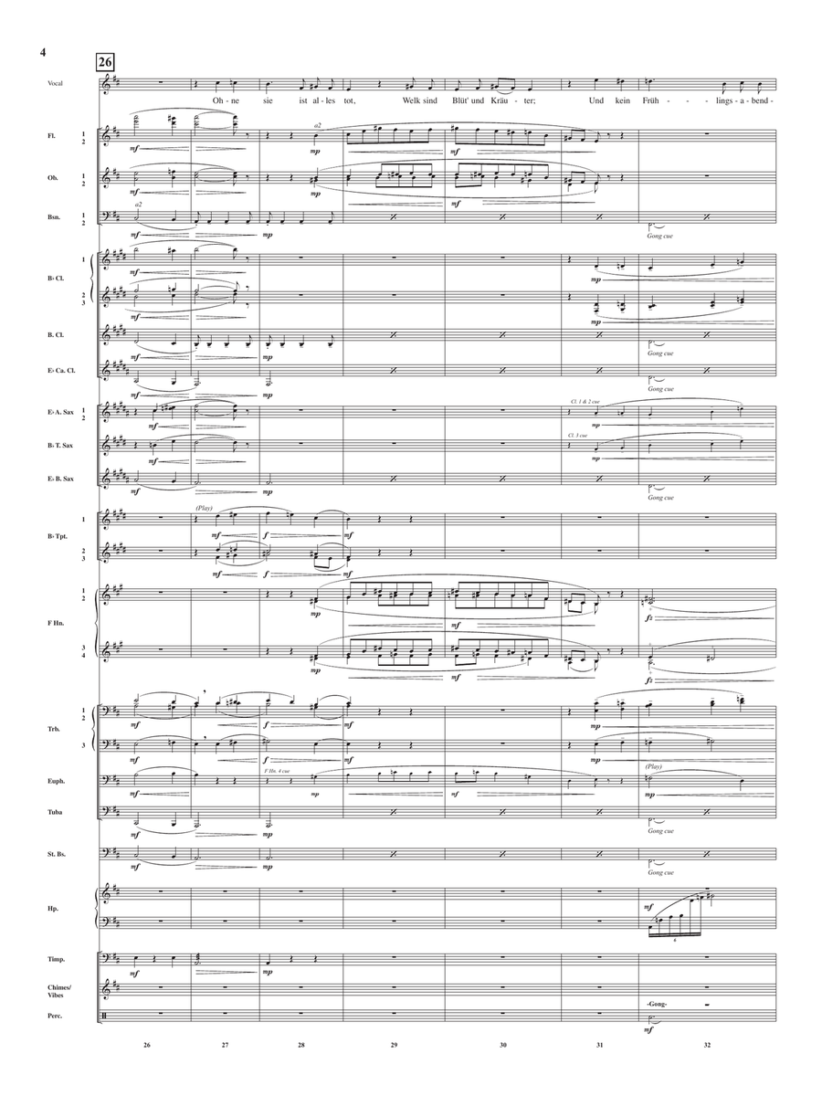 Minnelied (Love Song), from Brahms Op. 71 (Five Songs), No. 5 Concert Band scores gallery preview page 4