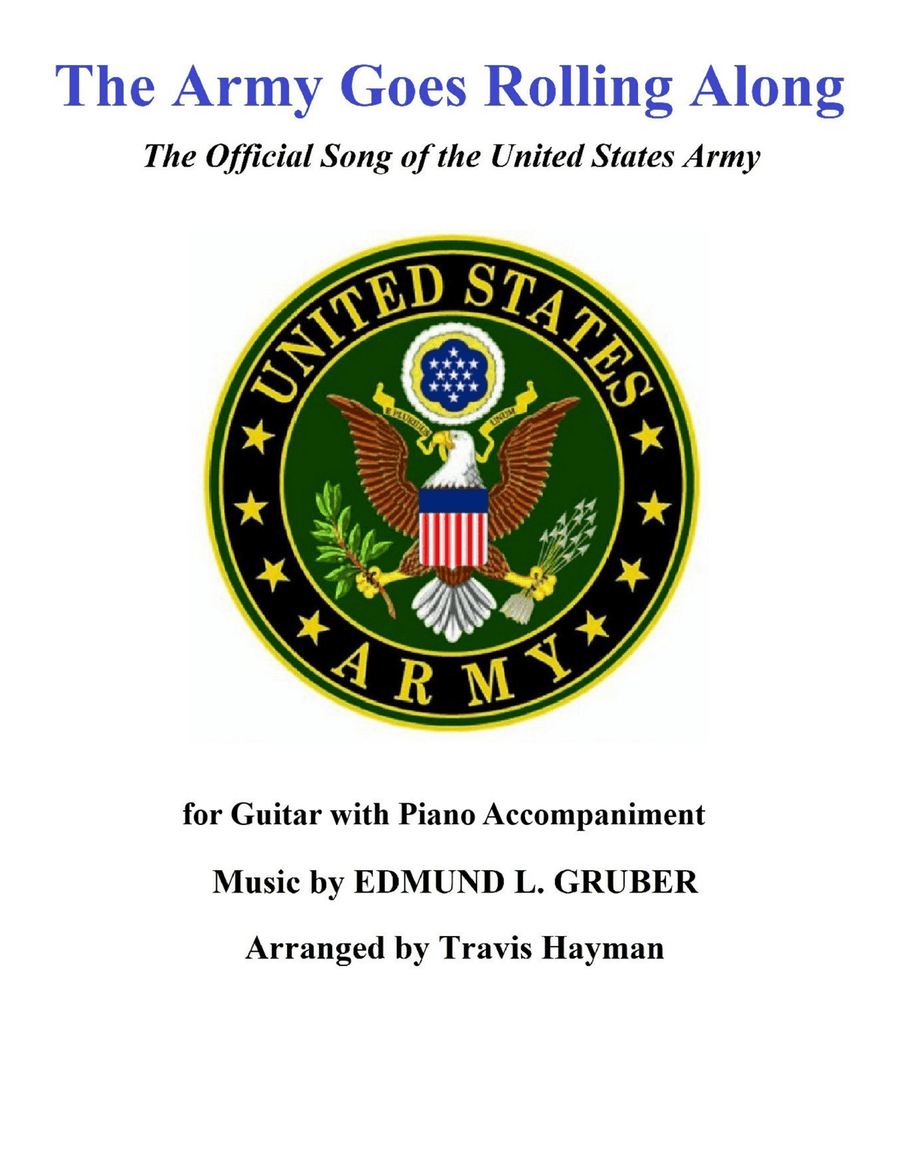 The Army Goes Rolling Along - for Guitar with Piano Accompaniment Guitar scores gallery preview page 1