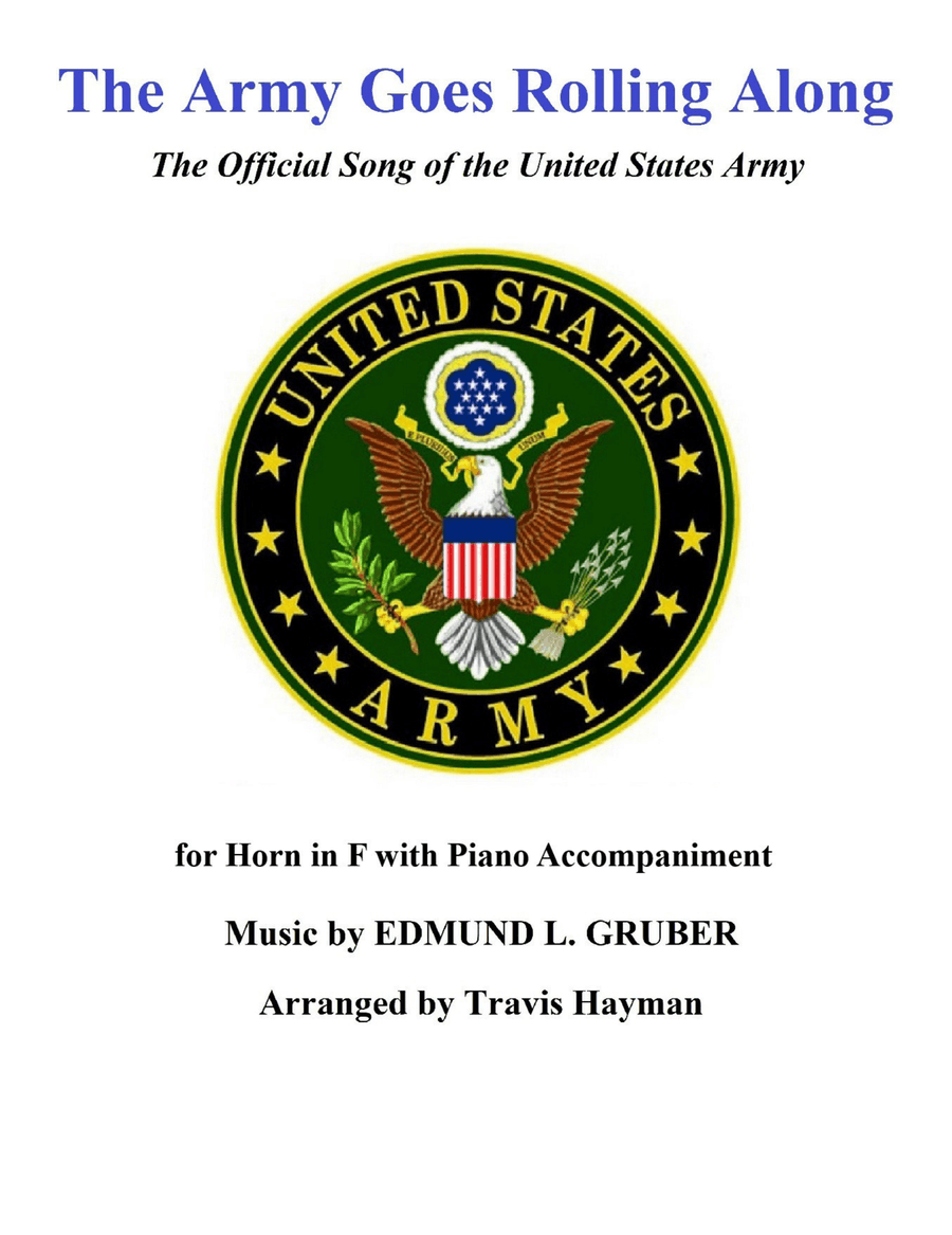 The Army Goes Rolling Along - for Horn in F with Piano Accompaniment Piano scores gallery preview page 1