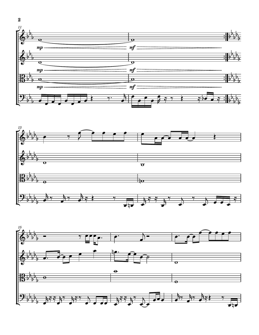 Too Shy String Quartet scores gallery preview page 3