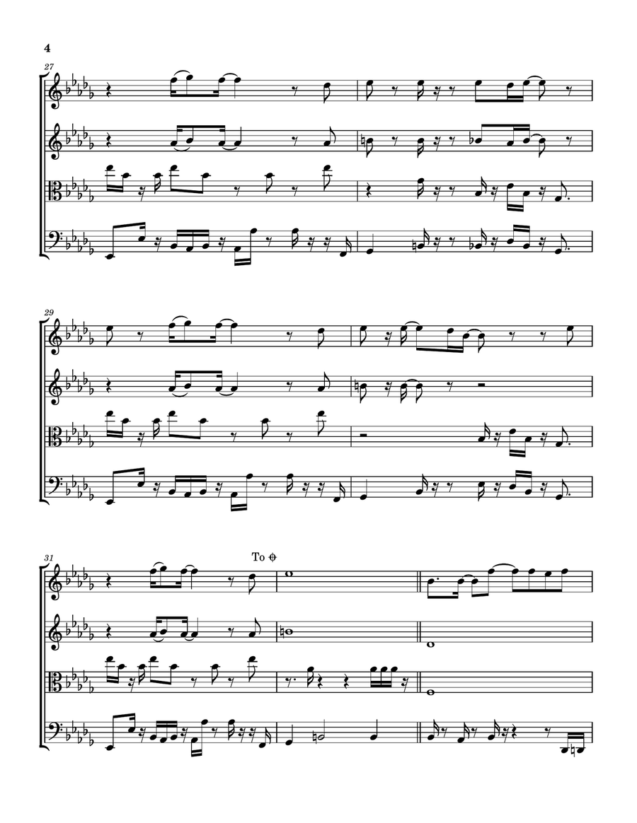 Too Shy String Quartet scores gallery preview page 5