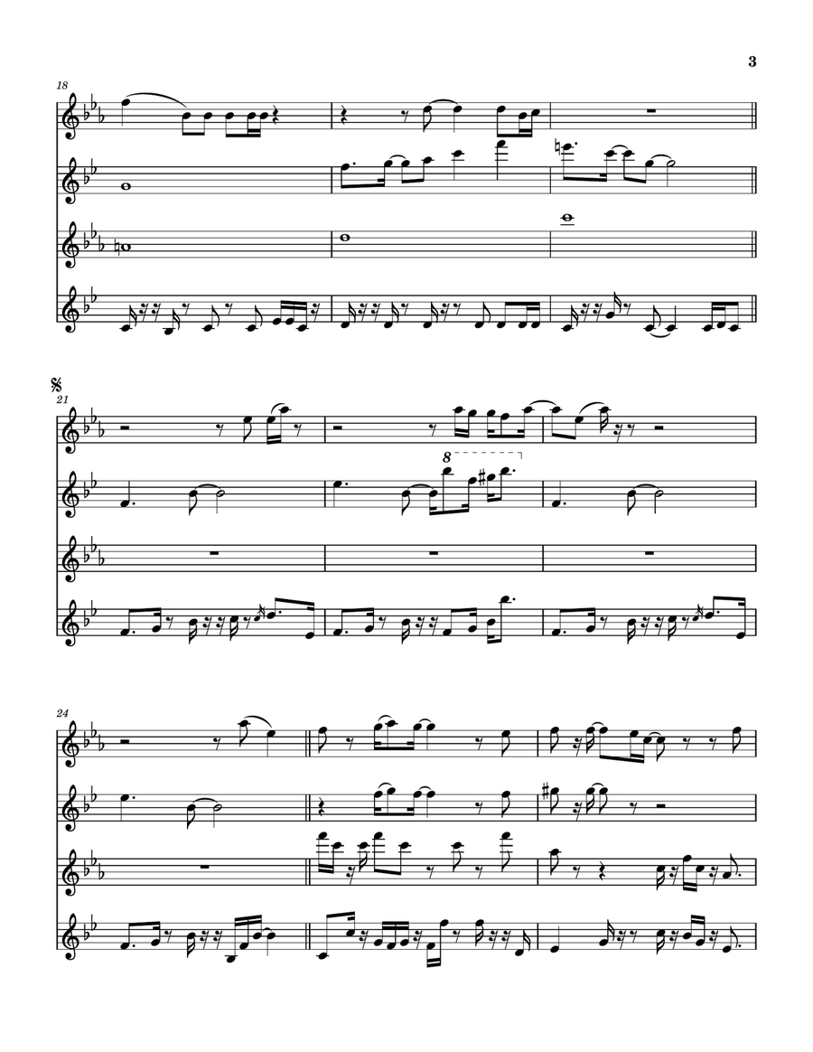 Too Shy Saxophone Quartet scores gallery preview page 4