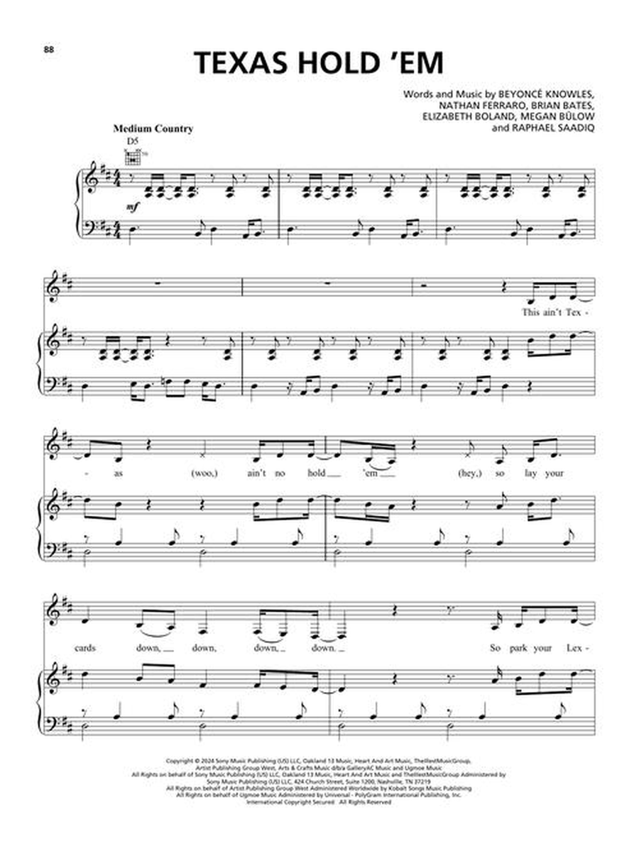 Chart Hits of 2024-2025 Chart Hits of 2024-2025 Piano, Vocal, Guitar scores gallery preview page 6