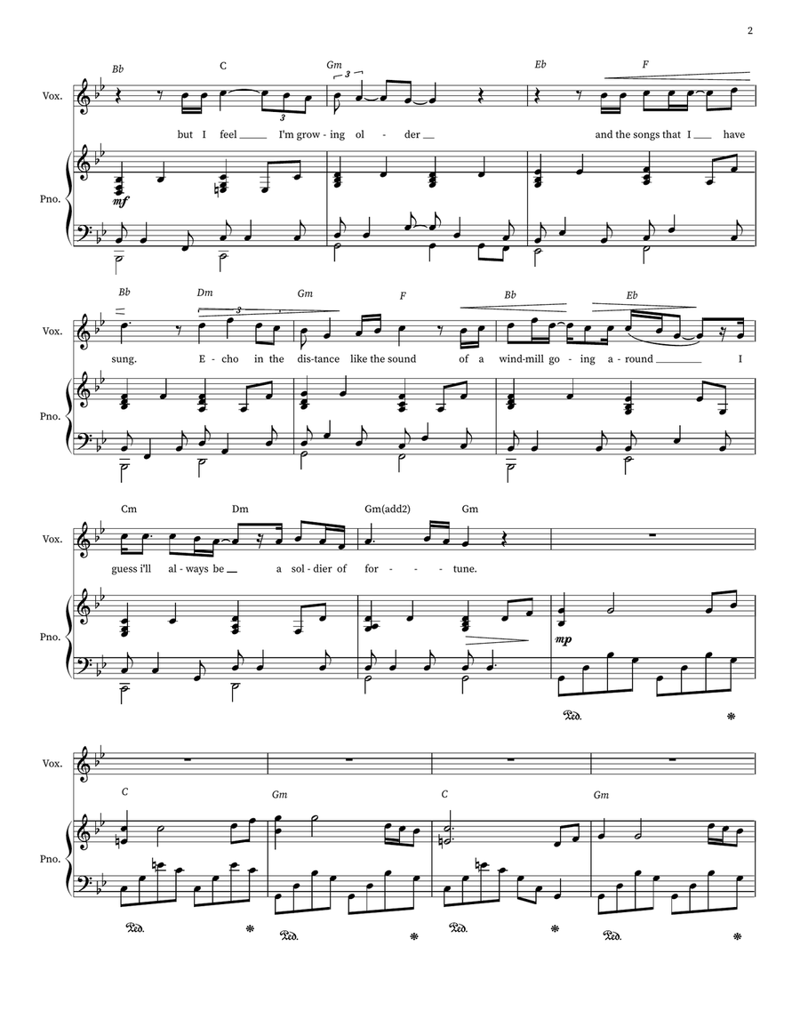 Soldier Of Fortune Soldier Of Fortune Voice scores gallery preview page 2