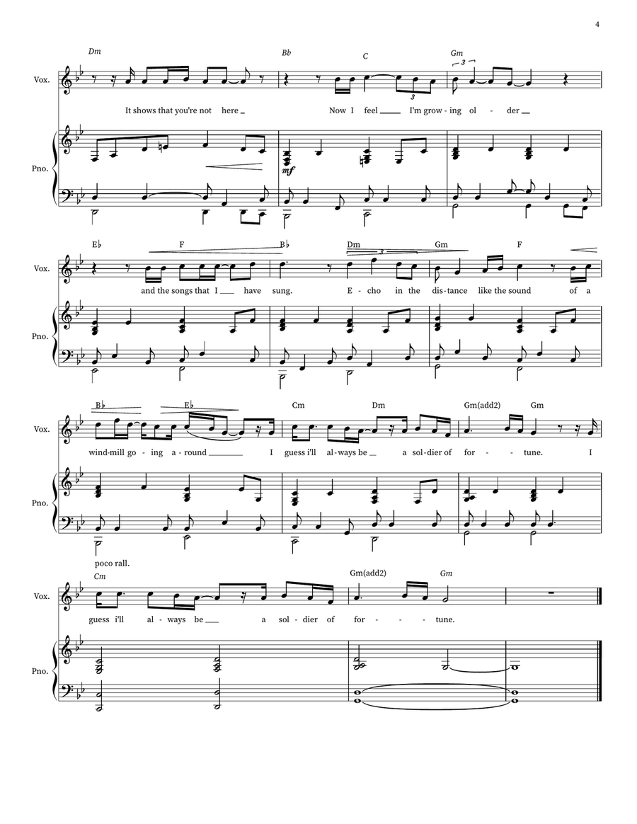 Soldier Of Fortune Soldier Of Fortune Voice scores gallery preview page 4