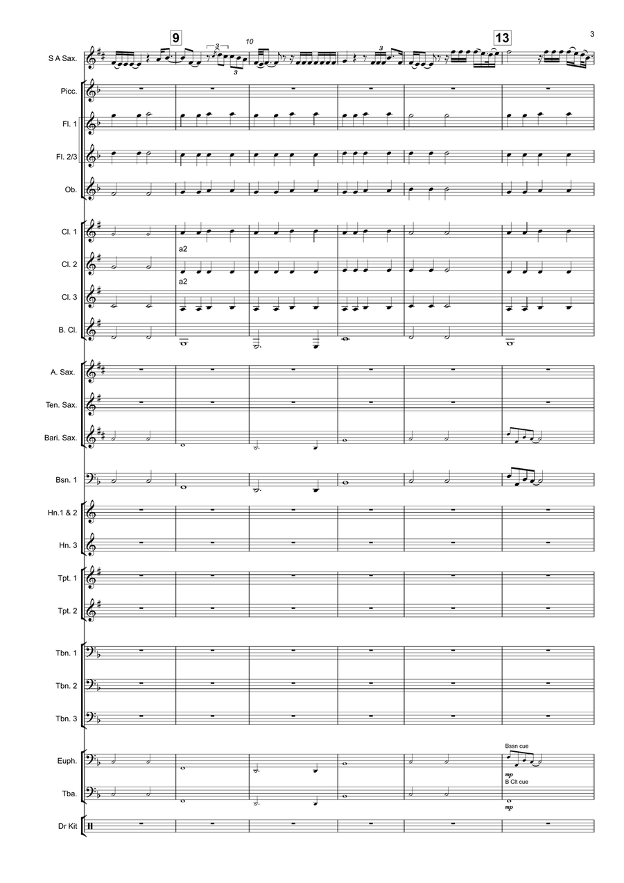 I'll Never Love Again I'll Never Love Again Concert Band scores gallery preview page 3