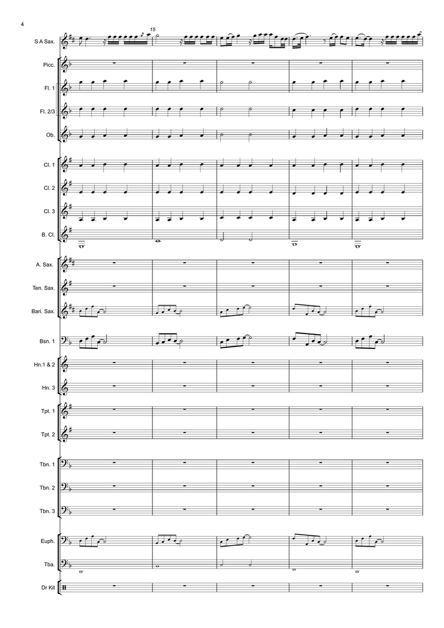 I'll Never Love Again I'll Never Love Again Concert Band scores gallery preview page 4