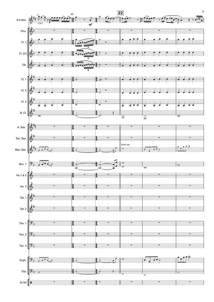 I'll Never Love Again I'll Never Love Again Concert Band scores gallery preview page 5