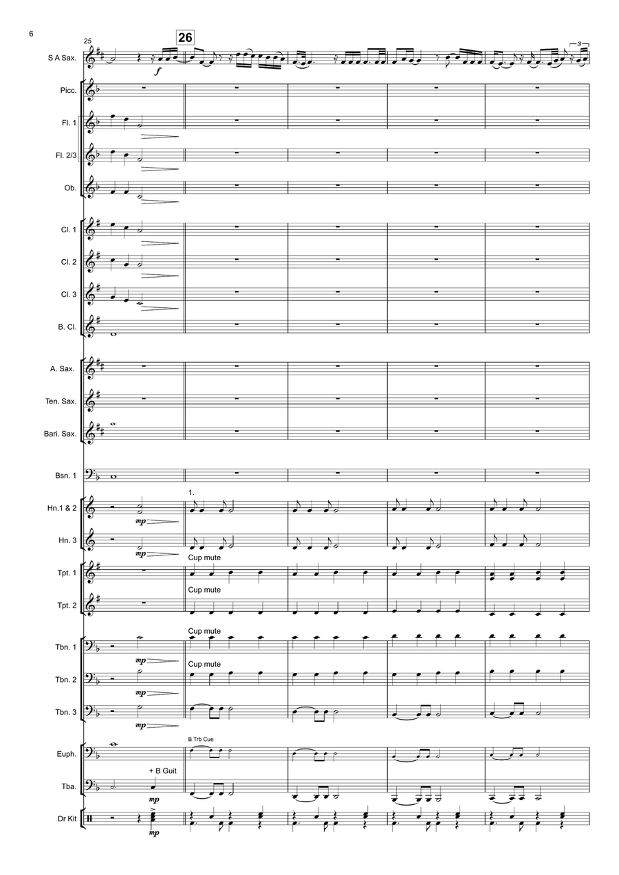 I'll Never Love Again I'll Never Love Again Concert Band scores gallery preview page 6
