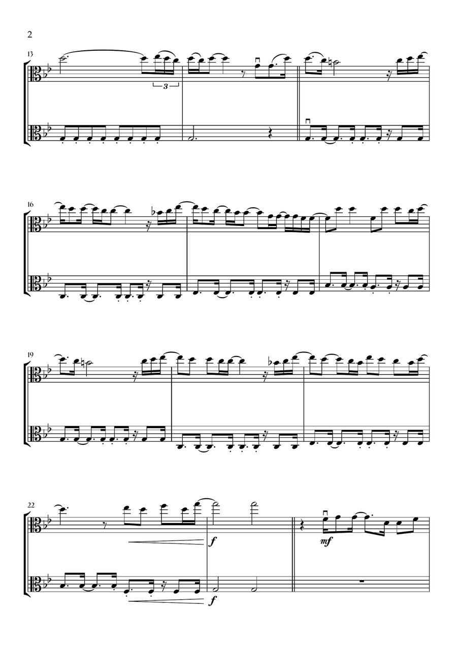 Beyond (End Credit Version) String Duet scores gallery preview page 2