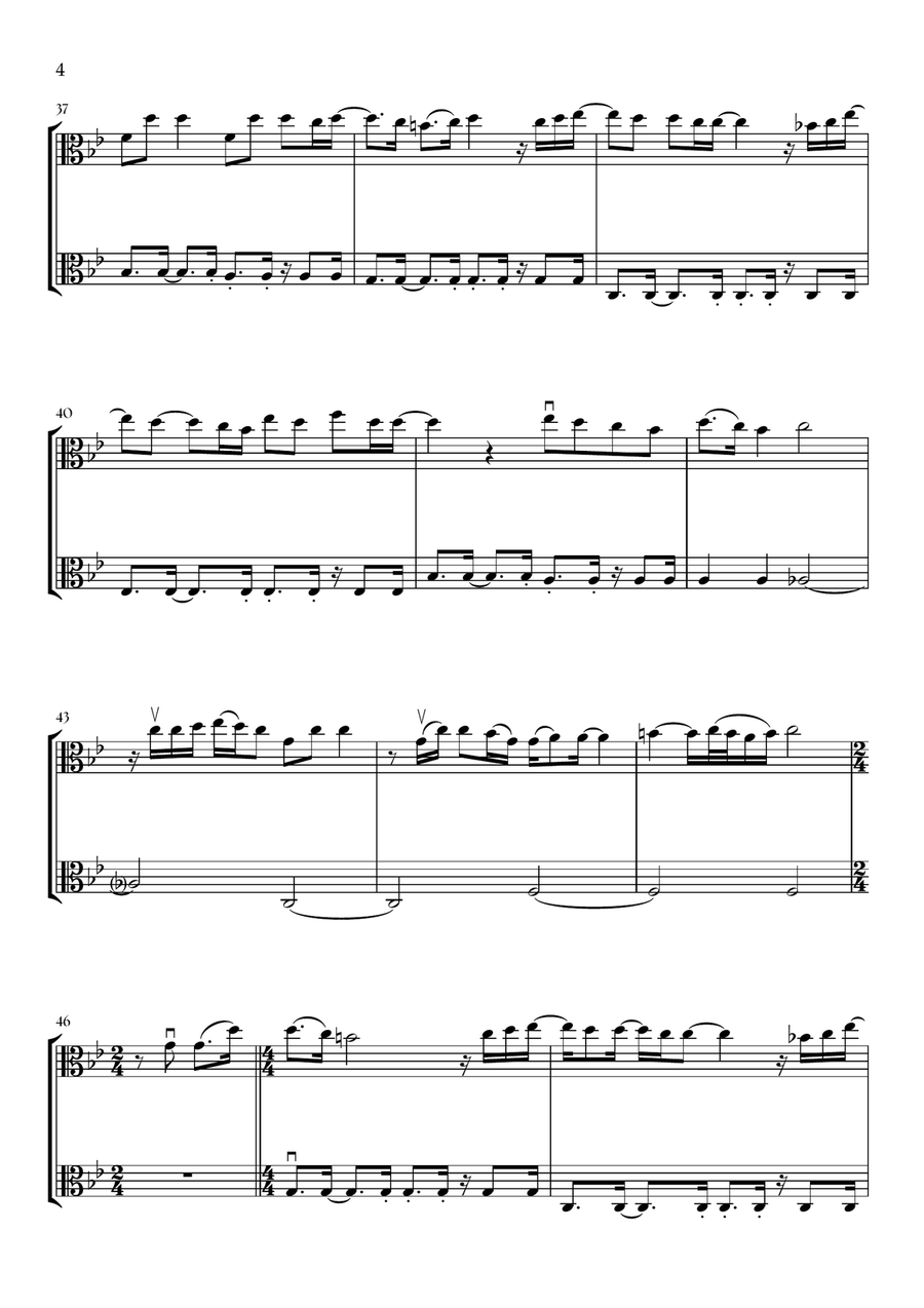 Beyond (End Credit Version) String Duet scores gallery preview page 4