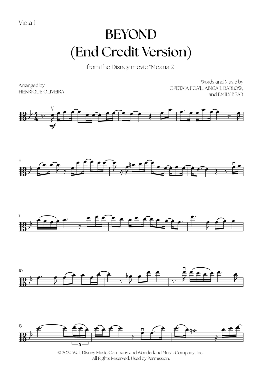 Beyond (End Credit Version) String Duet scores gallery preview page 6