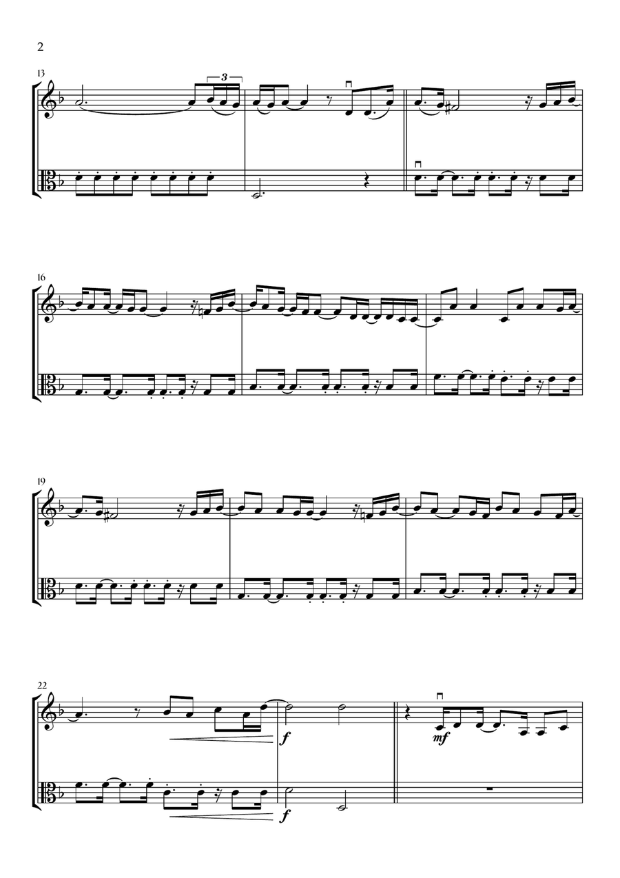 Beyond (End Credit Version) String Duet scores gallery preview page 2