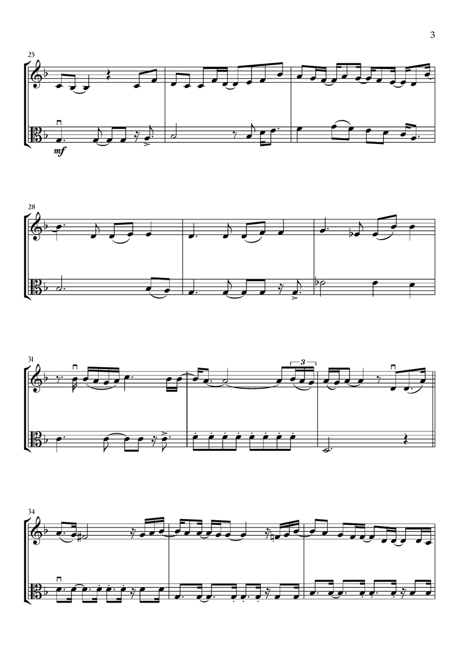 Beyond (End Credit Version) String Duet scores gallery preview page 3