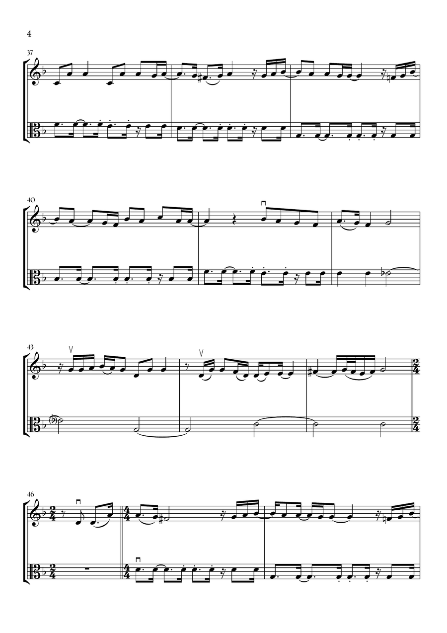Beyond (End Credit Version) String Duet scores gallery preview page 4