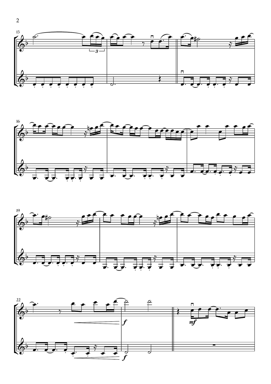 Beyond (End Credit Version) String Duet scores gallery preview page 2