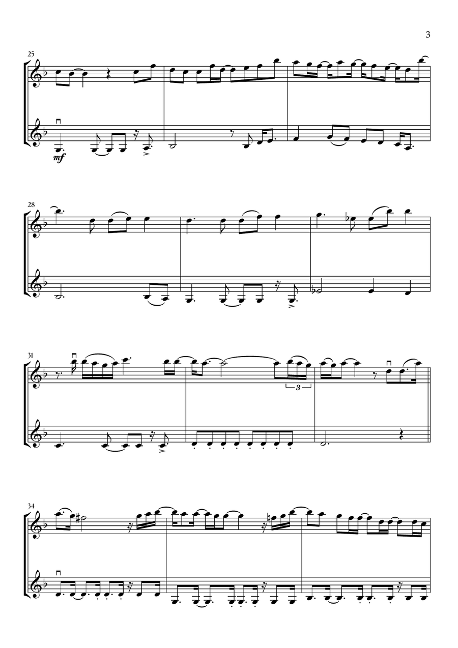 Beyond (End Credit Version) String Duet scores gallery preview page 3