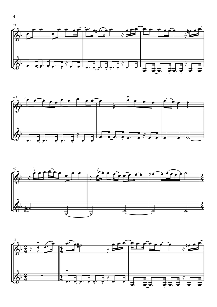 Beyond (End Credit Version) String Duet scores gallery preview page 4