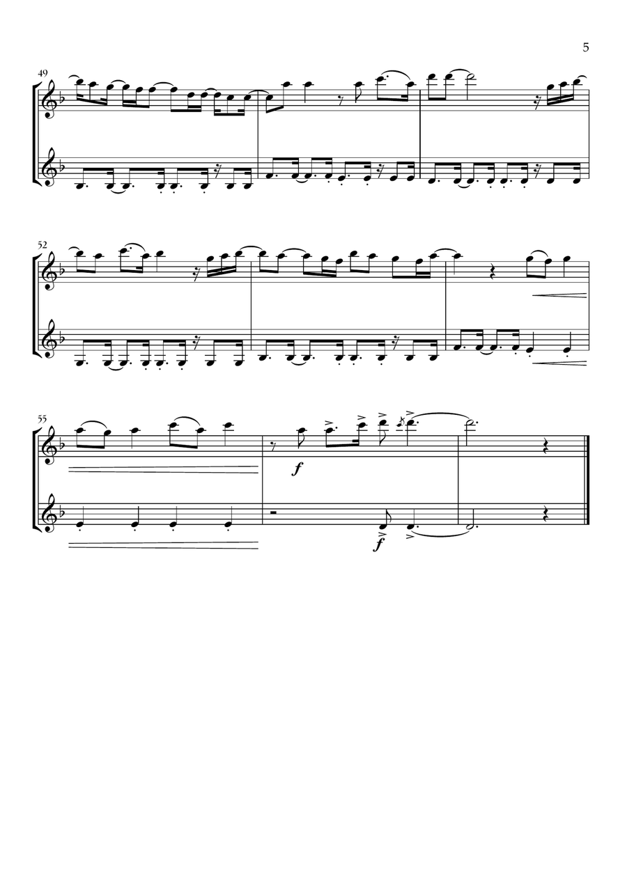 Beyond (End Credit Version) String Duet scores gallery preview page 5
