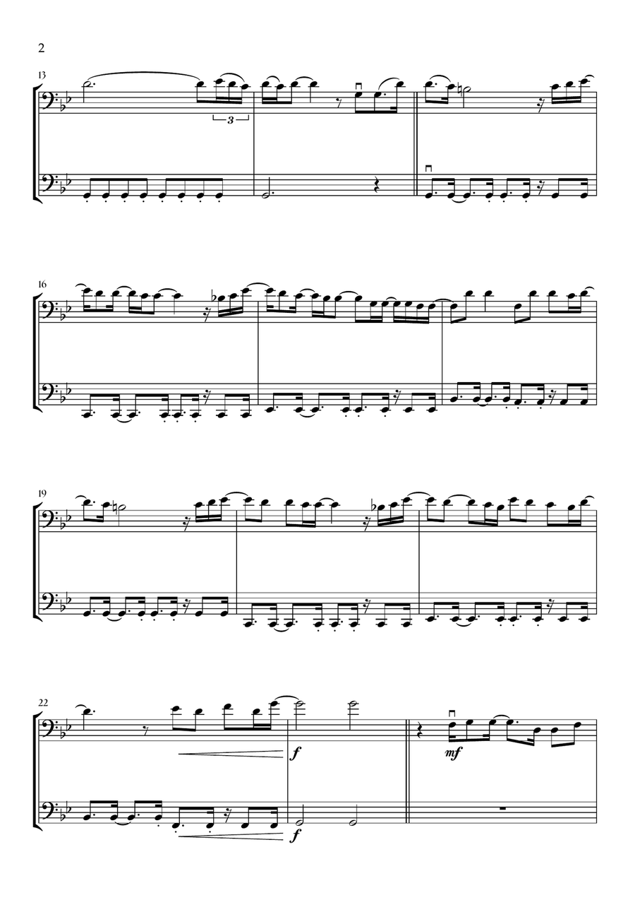 Beyond (End Credit Version) String Duet scores gallery preview page 2