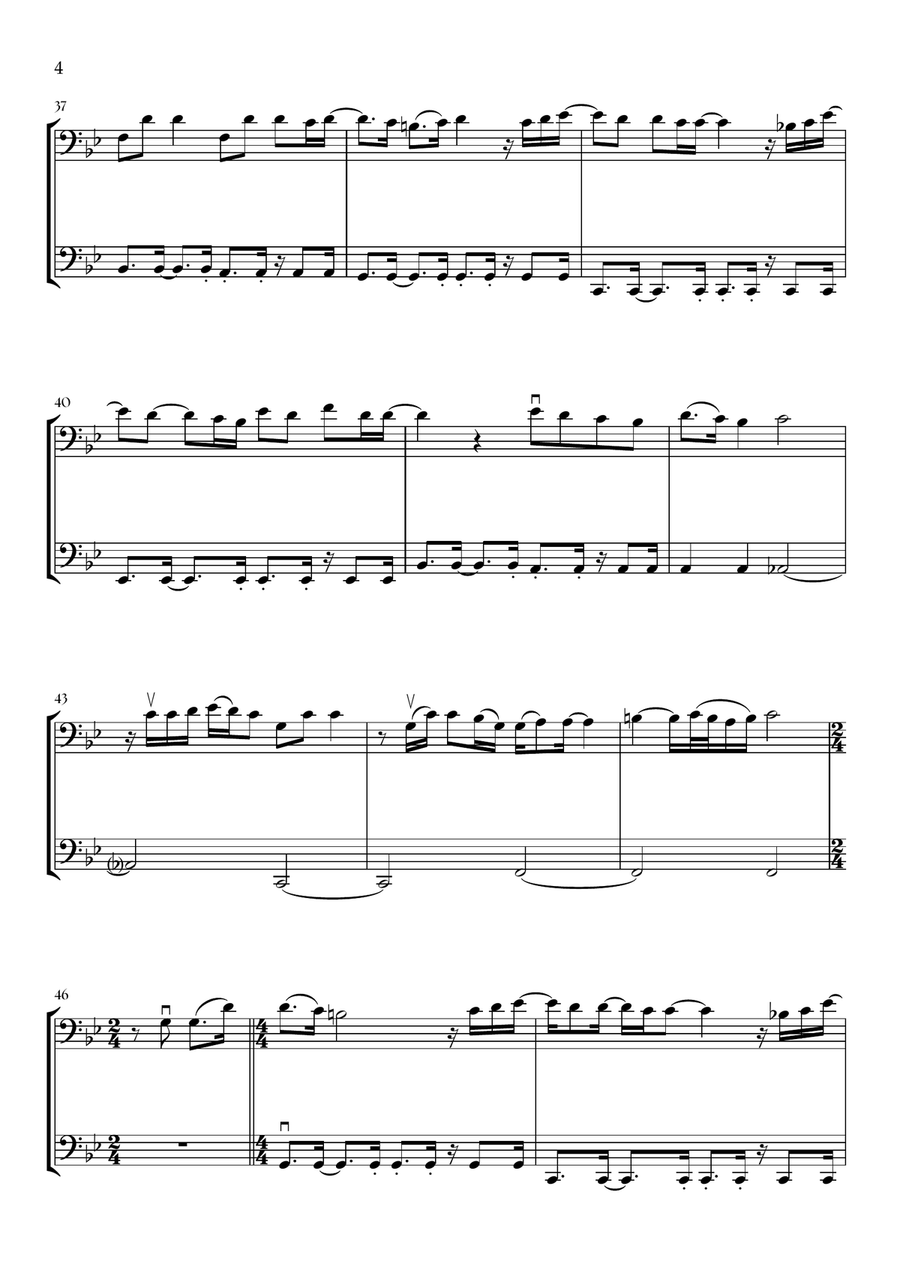 Beyond (End Credit Version) String Duet scores gallery preview page 4