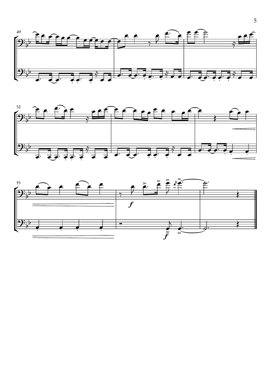 Beyond (End Credit Version) String Duet scores gallery preview page 5