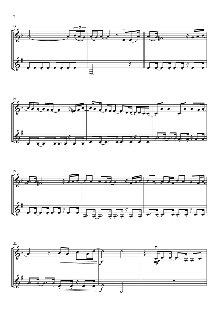 Beyond (End Credit Version) B-Flat Clarinet scores gallery preview page 2
