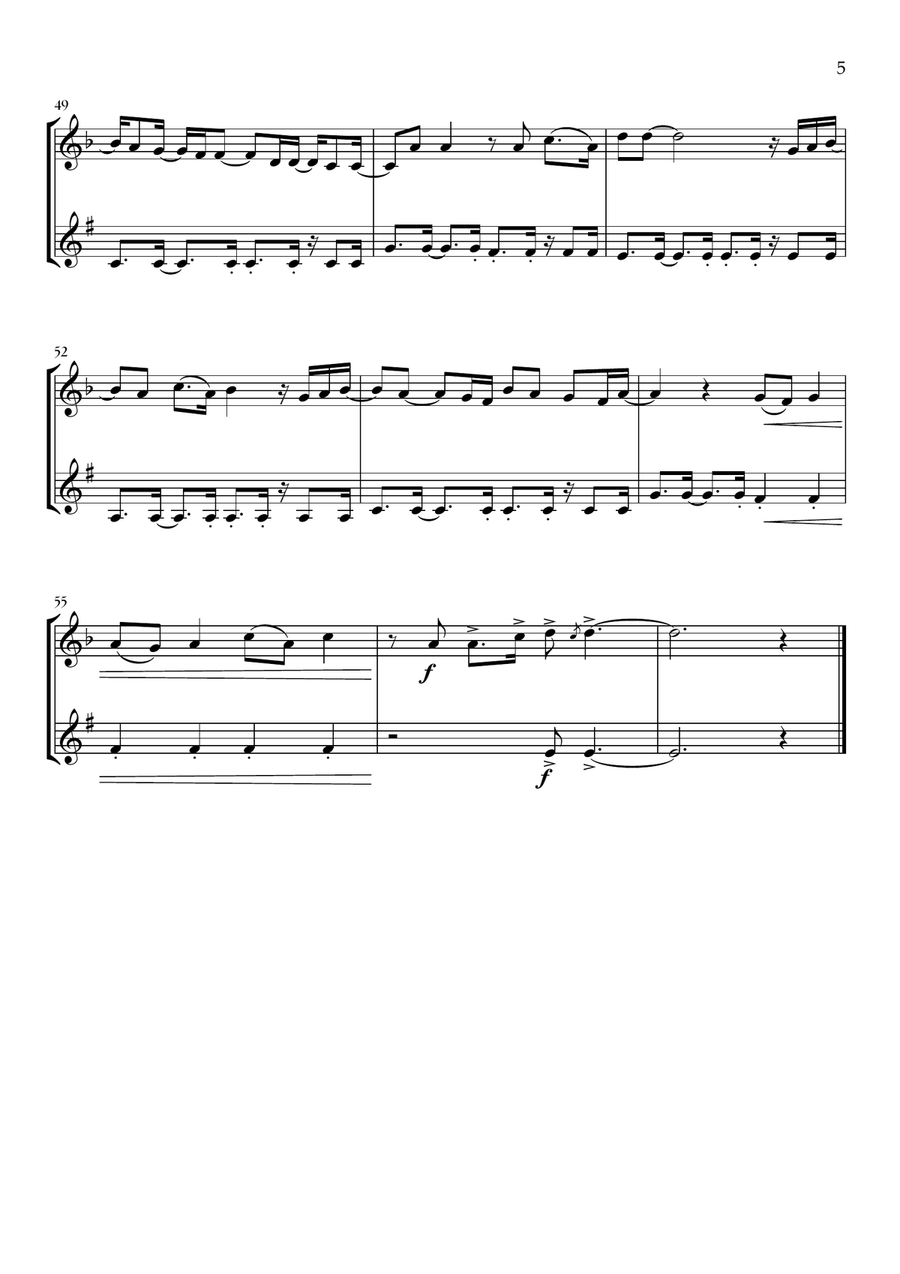 Beyond (End Credit Version) B-Flat Clarinet scores gallery preview page 5