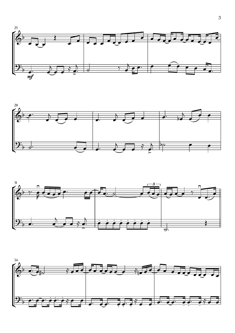 Beyond (End Credit Version) Tuba scores gallery preview page 3