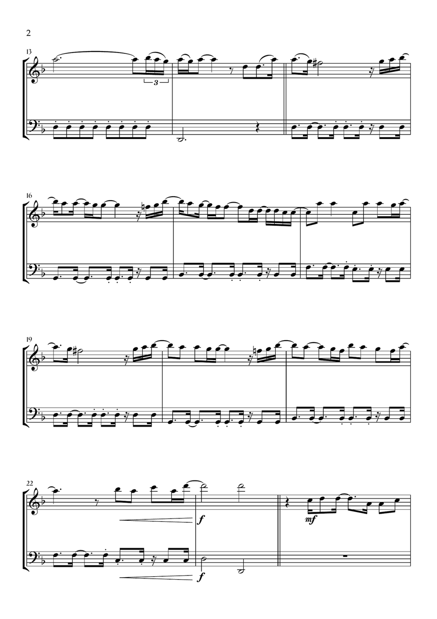 Beyond (End Credit Version) Woodwind Duet scores gallery preview page 2