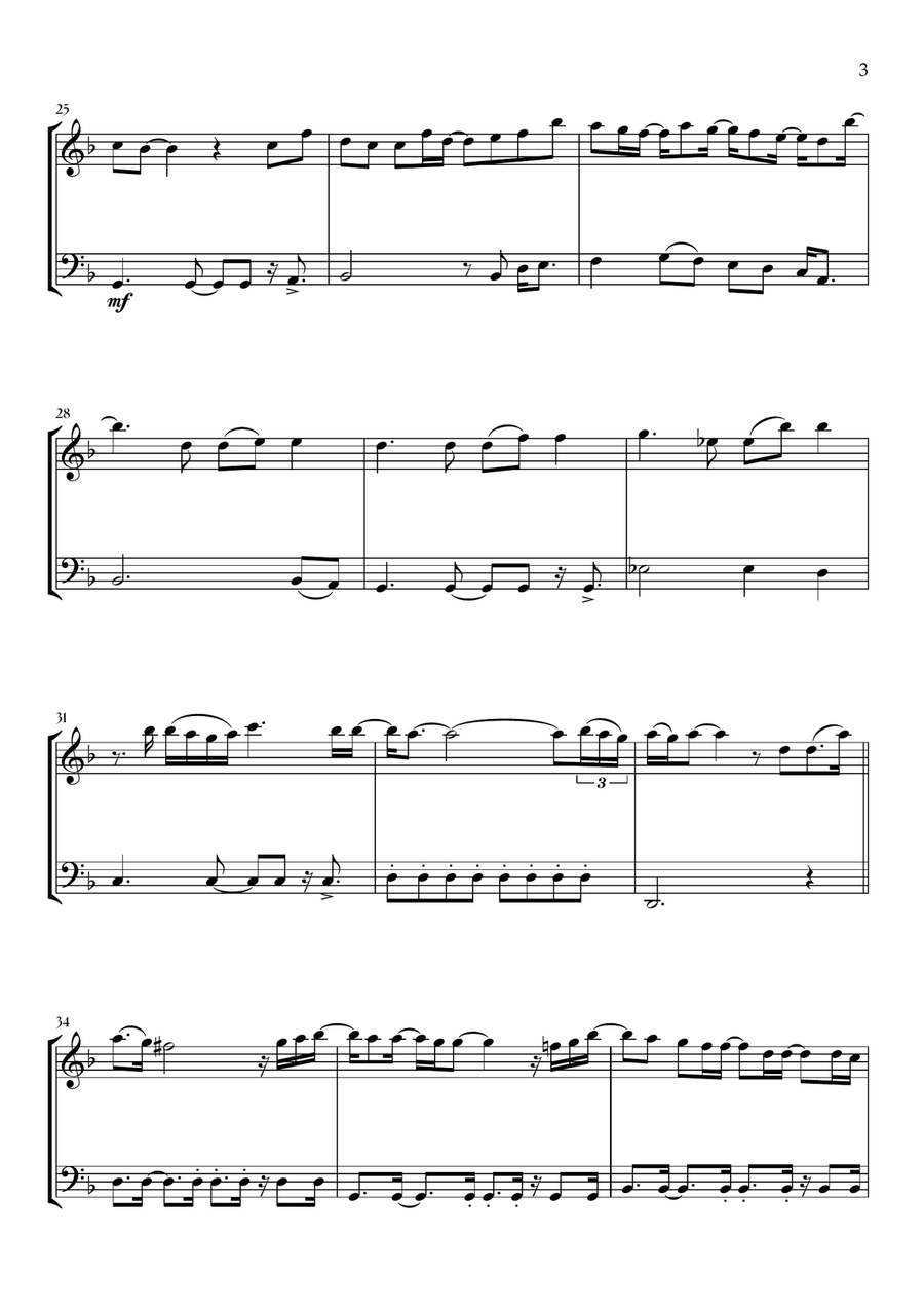 Beyond (End Credit Version) Woodwind Duet scores gallery preview page 3