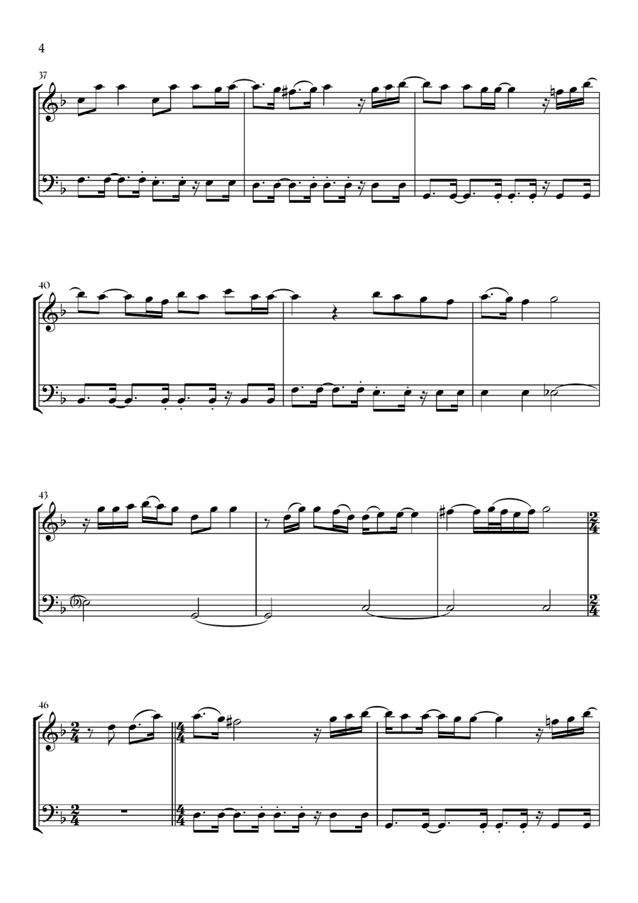 Beyond (End Credit Version) Woodwind Duet scores gallery preview page 4
