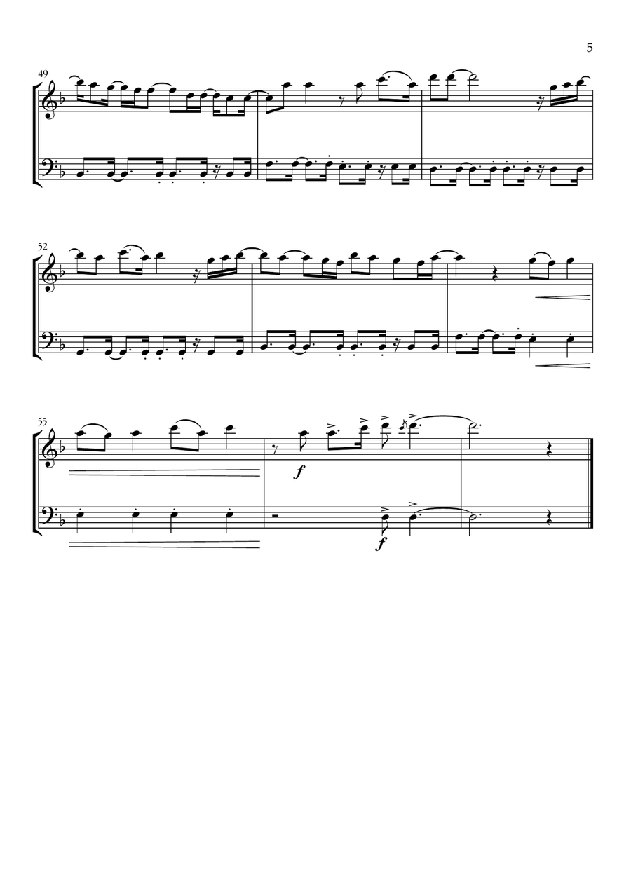 Beyond (End Credit Version) Woodwind Duet scores gallery preview page 5