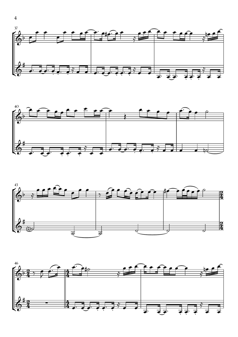 Beyond (End Credit Version) Woodwind Duet scores gallery preview page 4