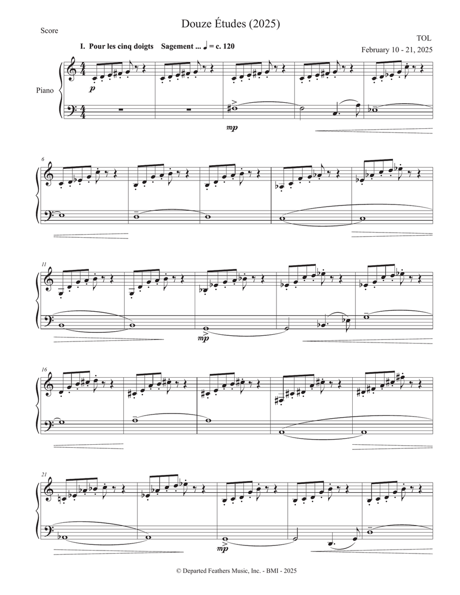 Douze Études Chamber Music scores gallery preview page 3