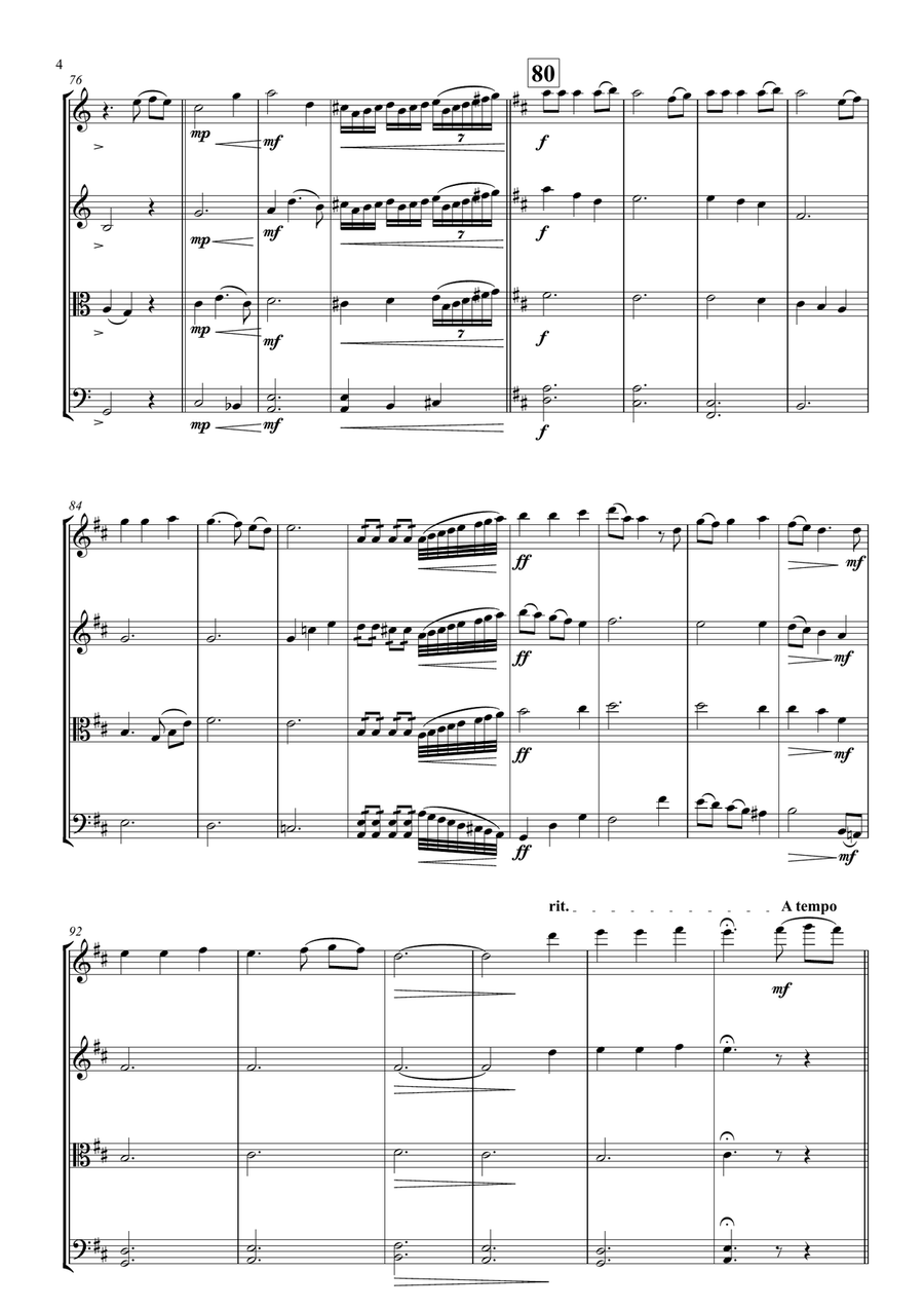 There is no Other Like You String Quartet scores gallery preview page 4