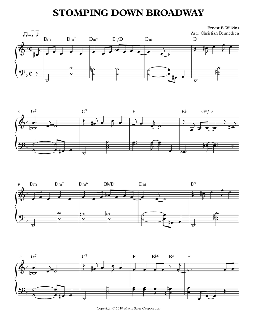Stomping Down Broadway Stomping Down Broadway Piano Solo scores gallery preview page 1