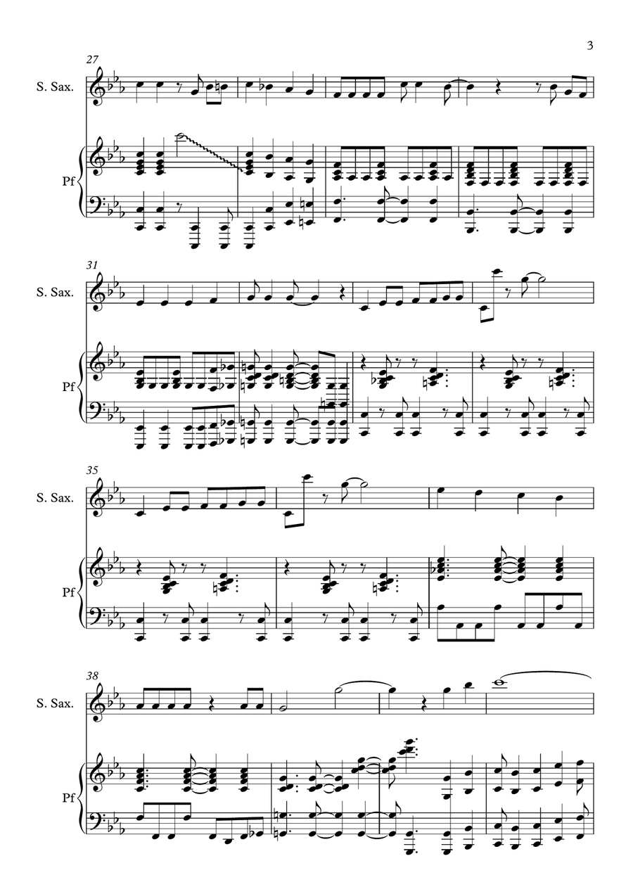 Kotetsu Jeeg No Uta Kotetsu Jeeg No Uta Woodwind Duet scores gallery preview page 3