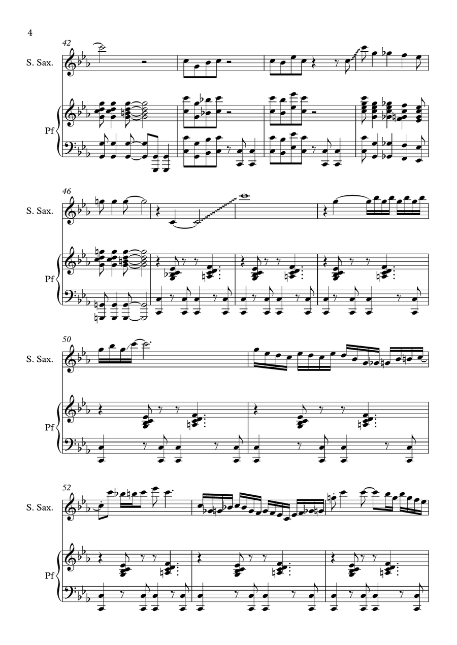 Kotetsu Jeeg No Uta Kotetsu Jeeg No Uta Woodwind Duet scores gallery preview page 4