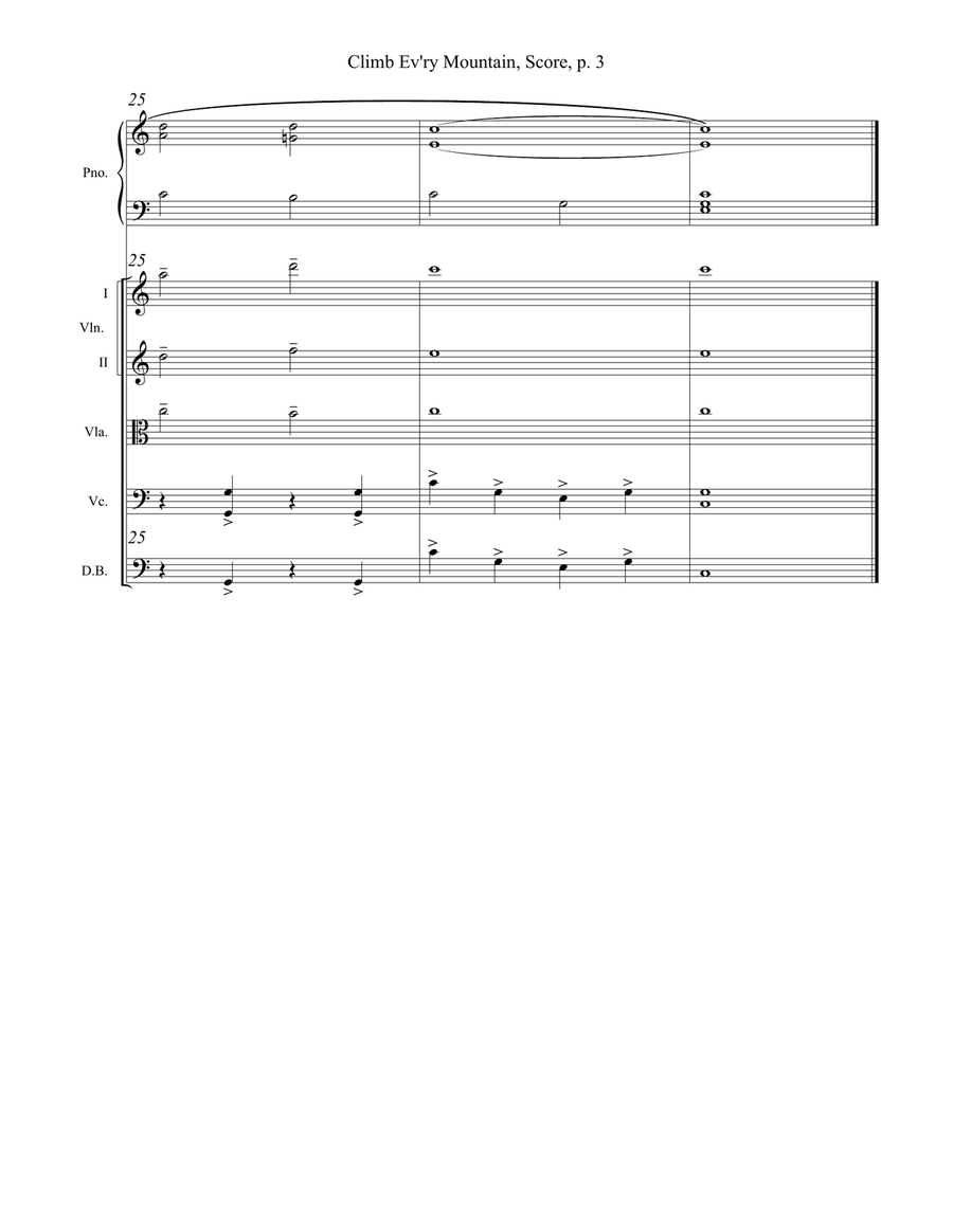 Climb Ev'ry Mountain Climb Ev'ry Mountain String Orchestra scores gallery preview page 3
