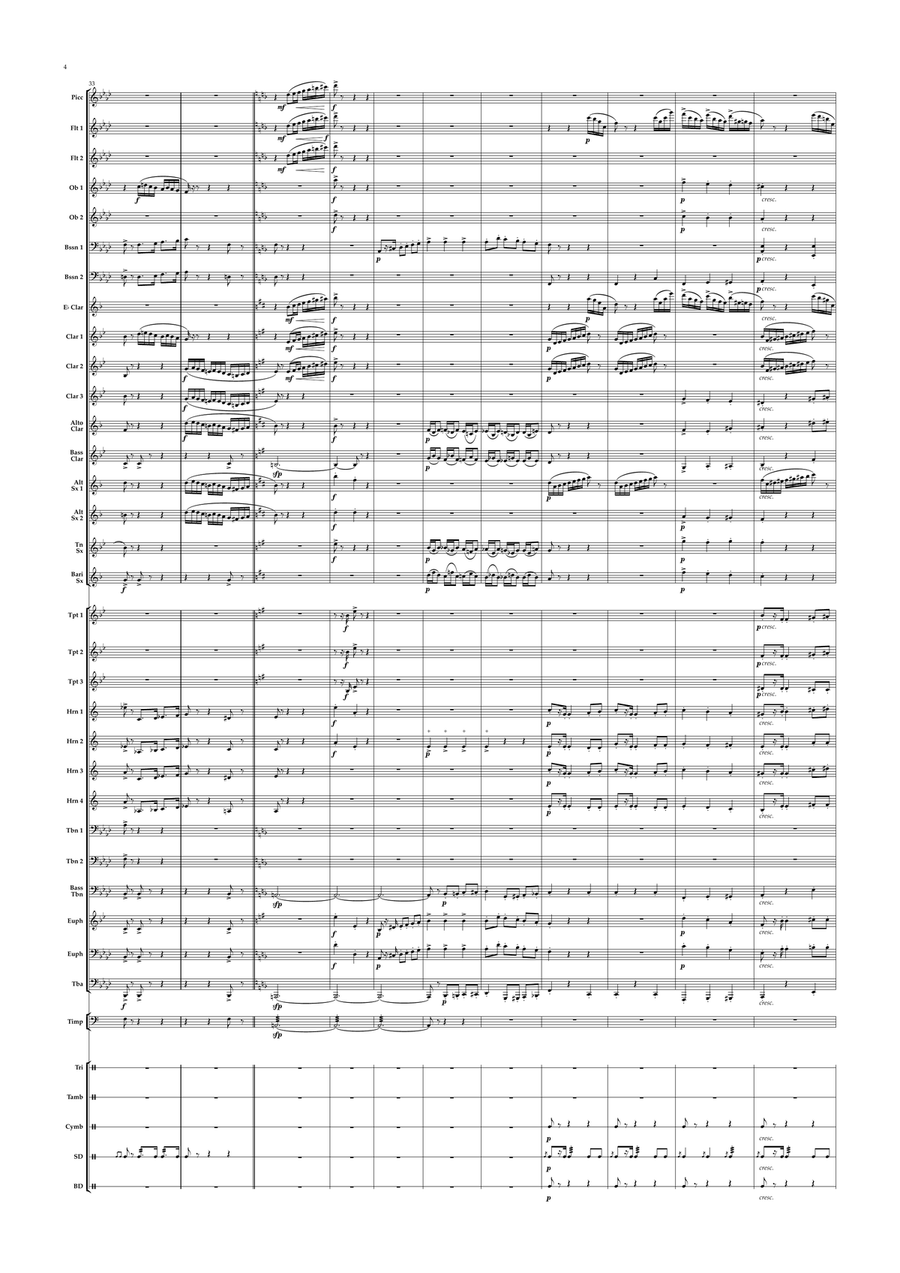 Taras Bulba - Overture Concert Band scores gallery preview page 4