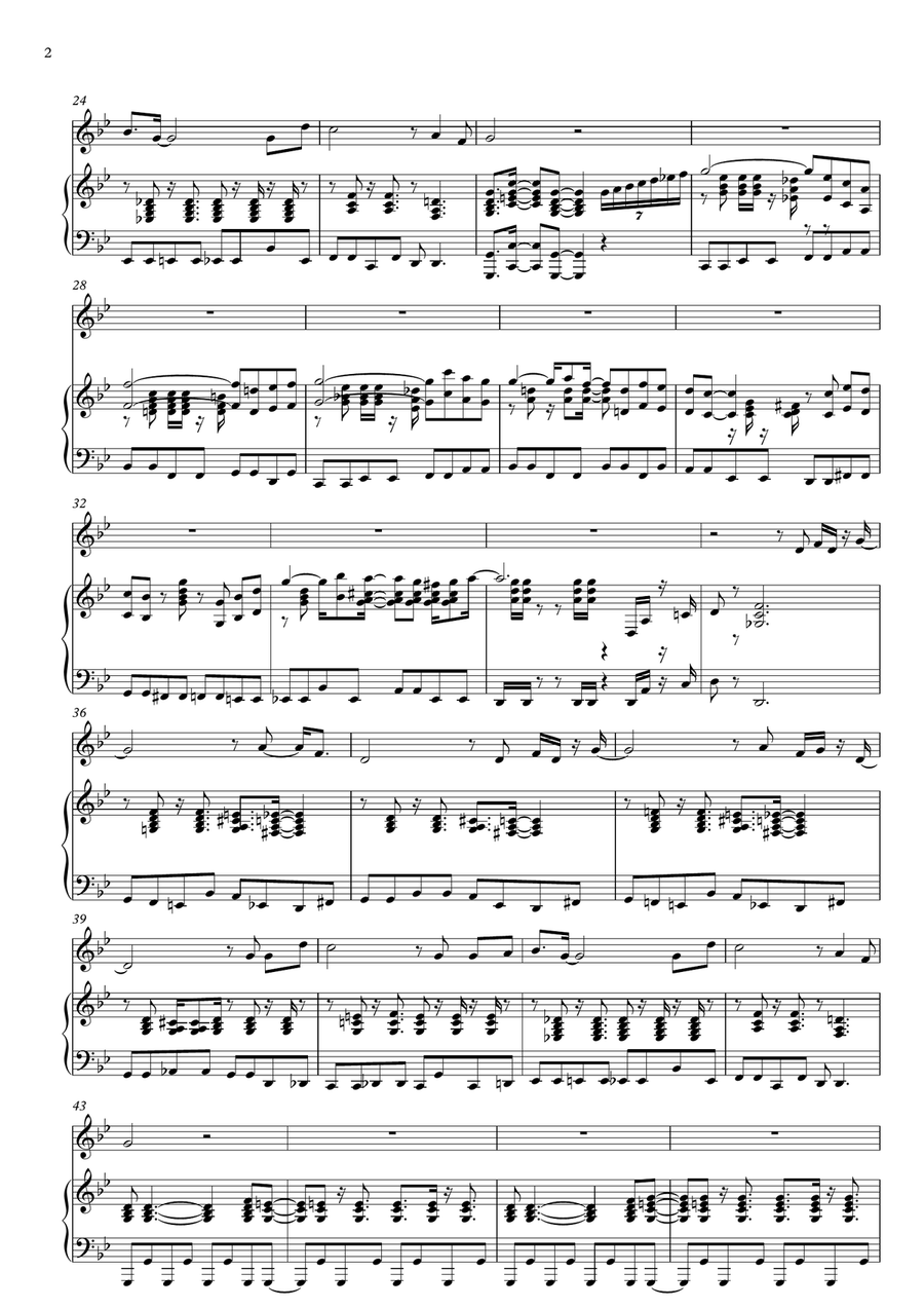 Theme From Lupin The Third '78 Alto Saxophone scores gallery preview page 2