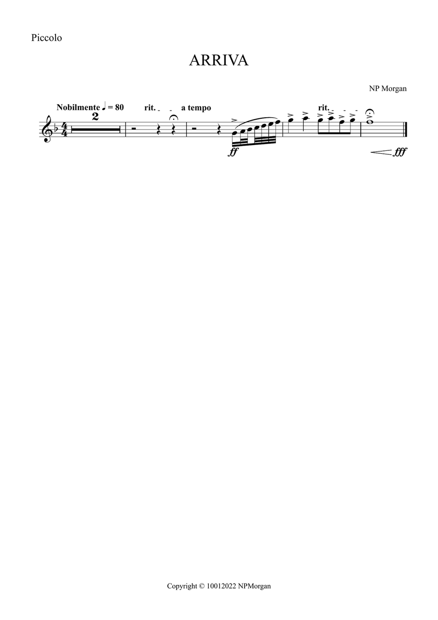 ARRIVA ARRIVA Concert Band scores gallery preview page 2