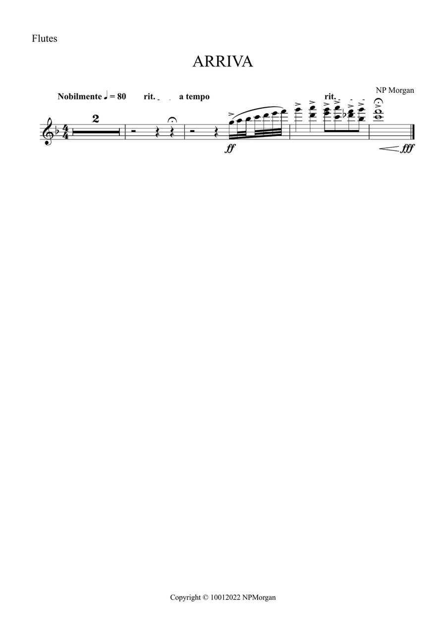 ARRIVA ARRIVA Concert Band scores gallery preview page 3