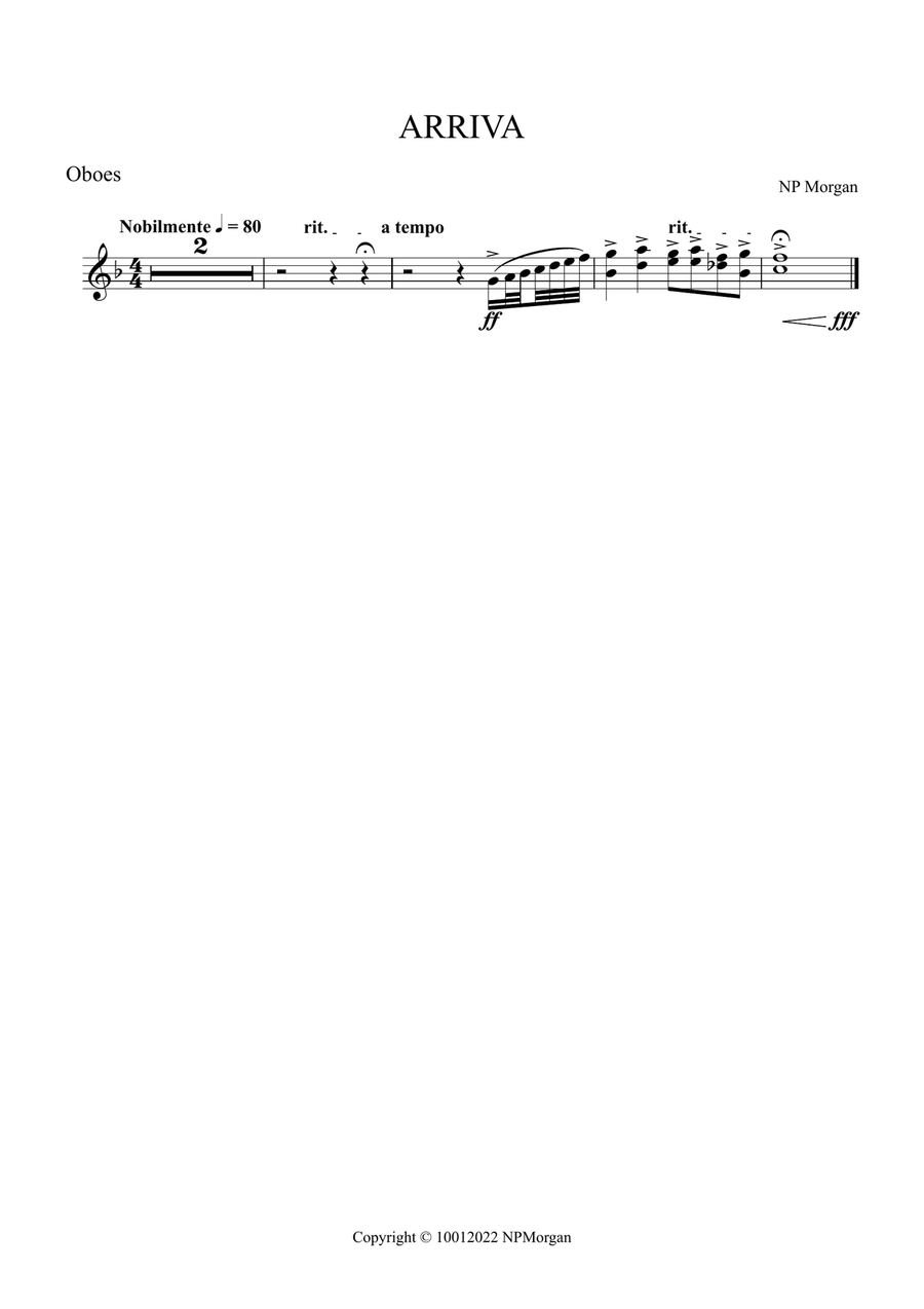 ARRIVA ARRIVA Concert Band scores gallery preview page 4