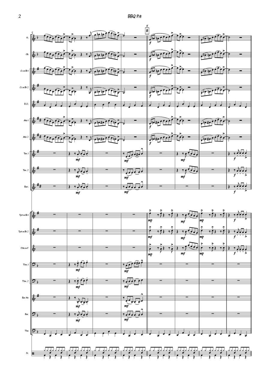 BBQ Pit BBQ Pit Concert Band scores gallery preview page 5